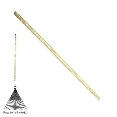 WOLFPACK Mango Madera Cilindrico 1150x22 Mm. Rastrillo/ Cepillo 3 WOLFPACK Mango Madera Cilindrico 1150x22 Mm. Rastrillo/ Cepillo